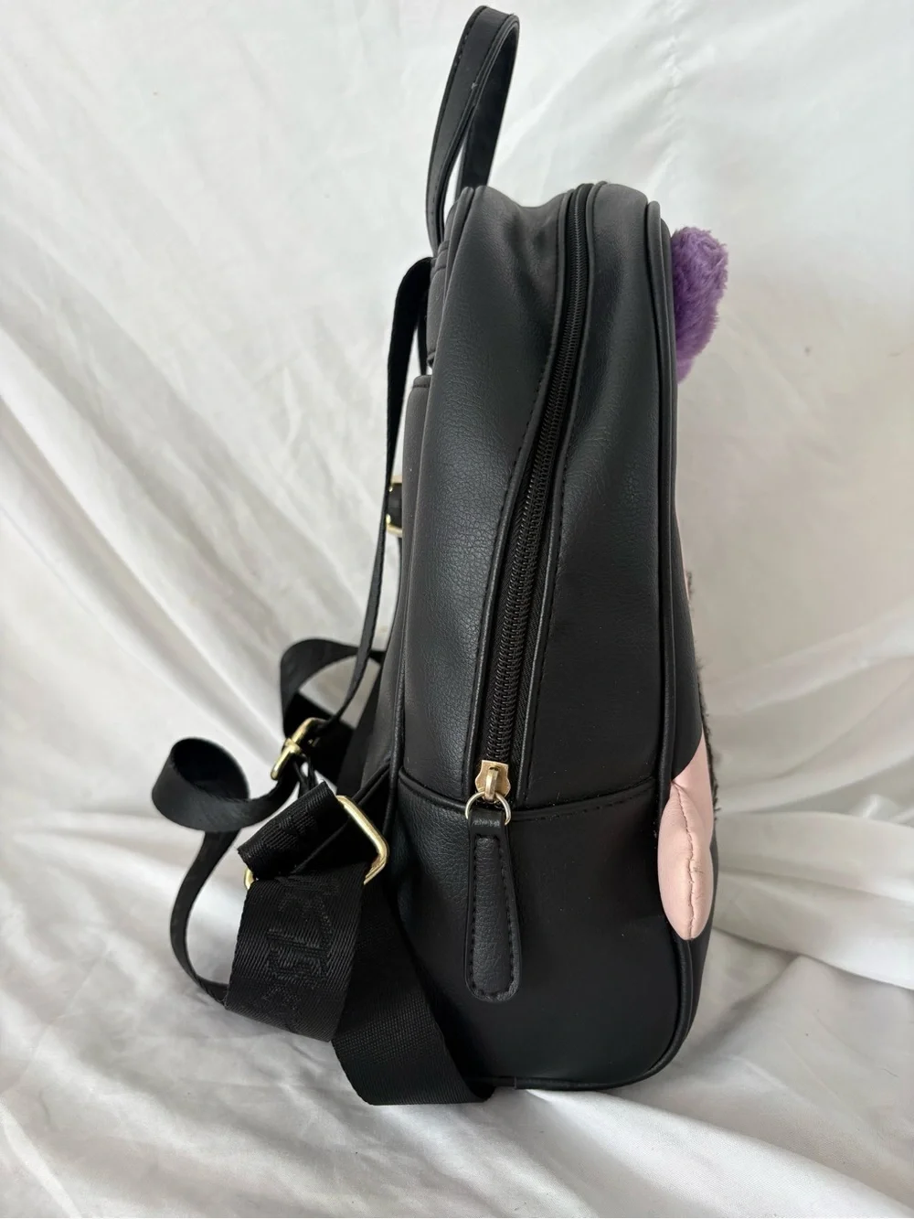 Luv Betsey by Betsey Johnson cute girl school backpack kids purple black bag